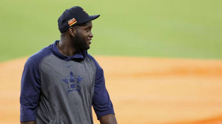 Yordan Álvarez con los Astros