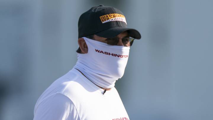 Ron Rivera con los Redskins