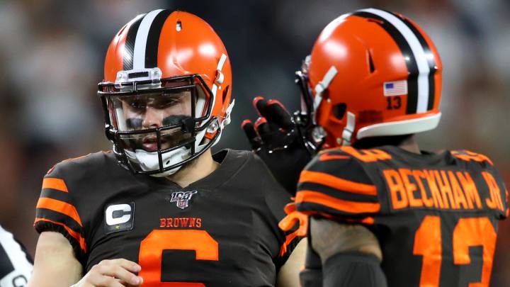 Baker Mayfield y Odell Beckham Jr.