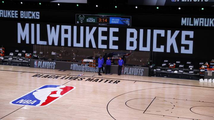 Cancha de los Bucks tras boicot