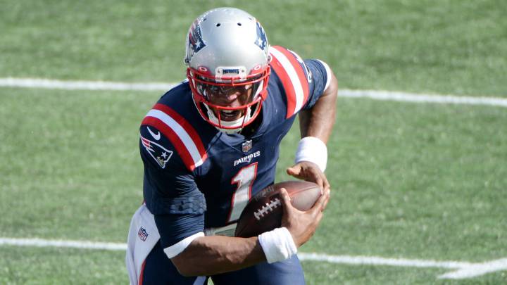 Cam Newton con los Patriots