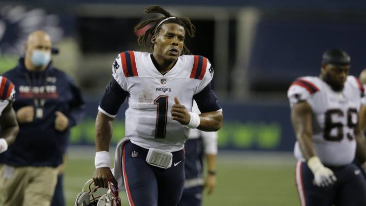 Cam Newton con los Patriots
