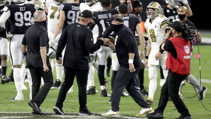 Jon Gruden y Sean Payton