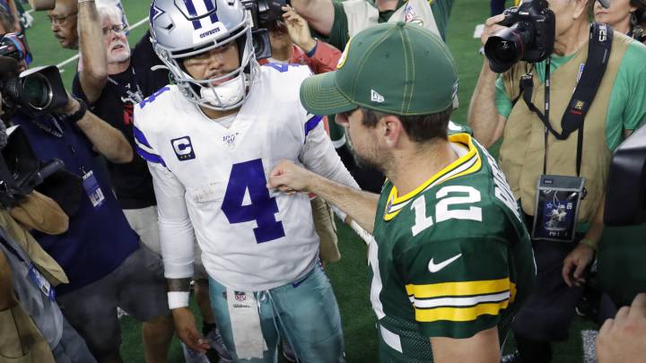 Dak Prescott y Aaron Rodgers