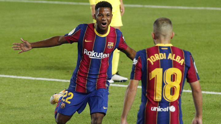 Ansu Fati guía goleada del Barcelona sobre Villarreal