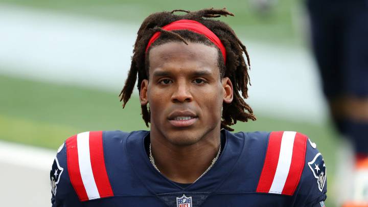 Cam Newton con los Patriots
