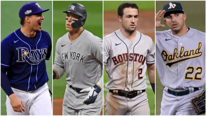 Willy Adames, Aaron Judge, Alex Bregman y Ramón Laureano