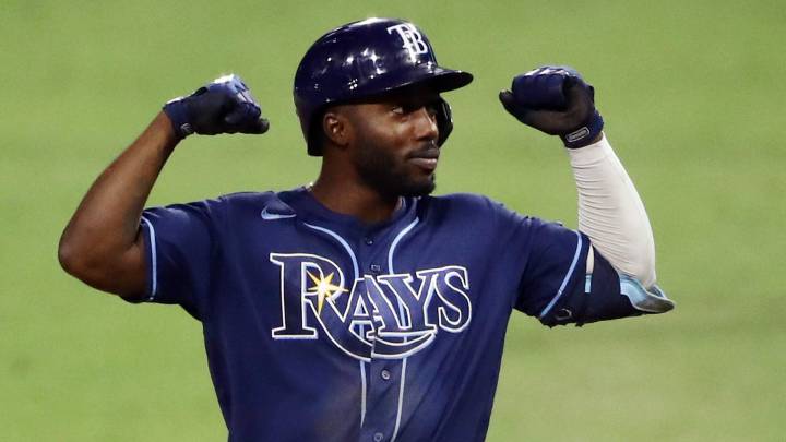 Randy Arozarena con los Rays