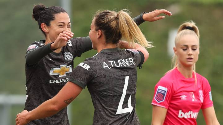Tobin Heath y Christen Press anotaron su primer gol con Manchester United