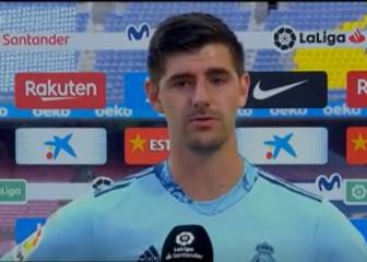 Thibaut Courtois: Satisfecho por la victoria en El Clásico