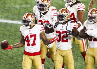Corredores y defensa de los 49ers arrollan a los Patriots