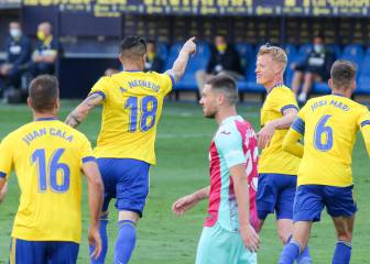 Así fue el gol anulado al Cádiz por fuera de lugar del Choco Lozano