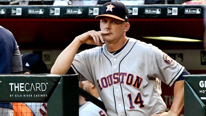 A.J. Hinch con los Astros