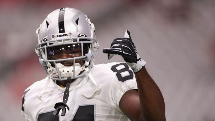Antonio Brown con los Raiders