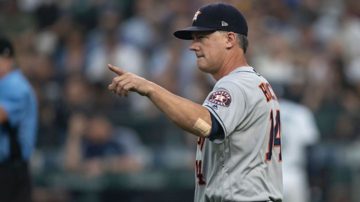 A.J. Hinch con los Astros