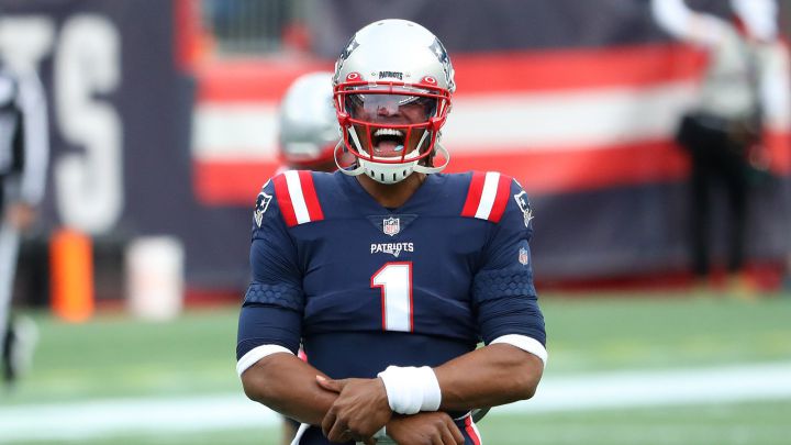 Cam Newton con los Patriots