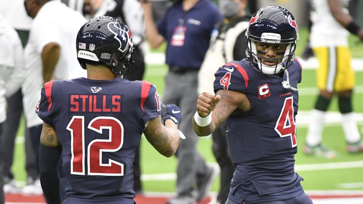 Kenny Stills y Deshaun Watson