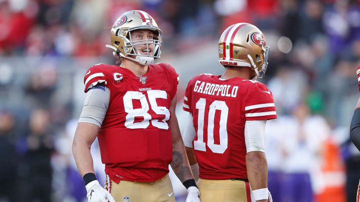 George Kittle y Jimmy Garoppolo