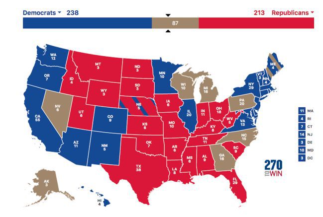 Elecciones USA 2020: quién va ganando, cuándo se conocerán los resultados y estados claves