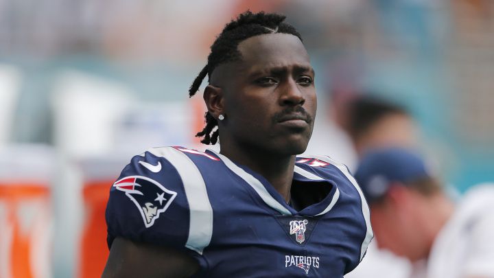 Antonio Brown con los Patriots