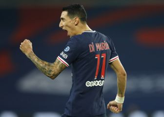 Ángel Di María marca doblete y el PSG golea al Rennes