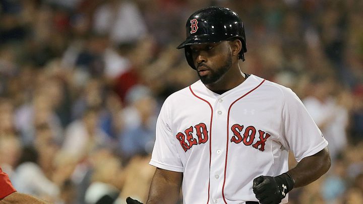 Jackie Bradley Jr. con los Red Sox