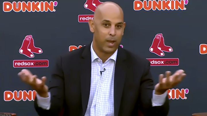 Alex Cora con los Red Sox