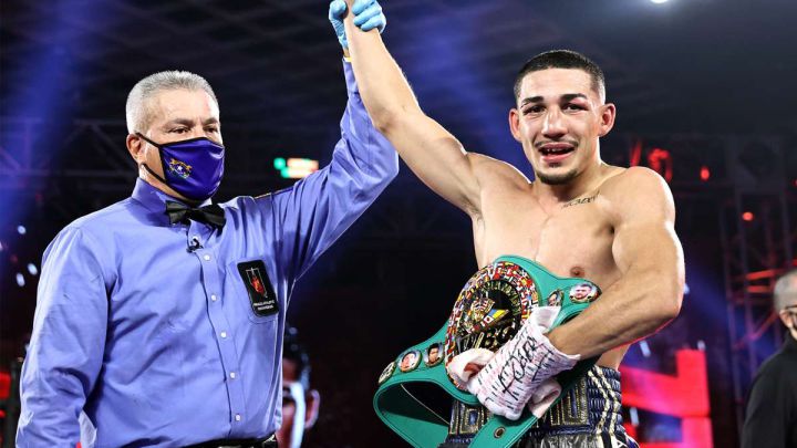 El pugilista de raíces hondureñas se autocalificó como el “Rey” de su división y no tiene temor por enfrentarse a Gervonta o Ryan García.