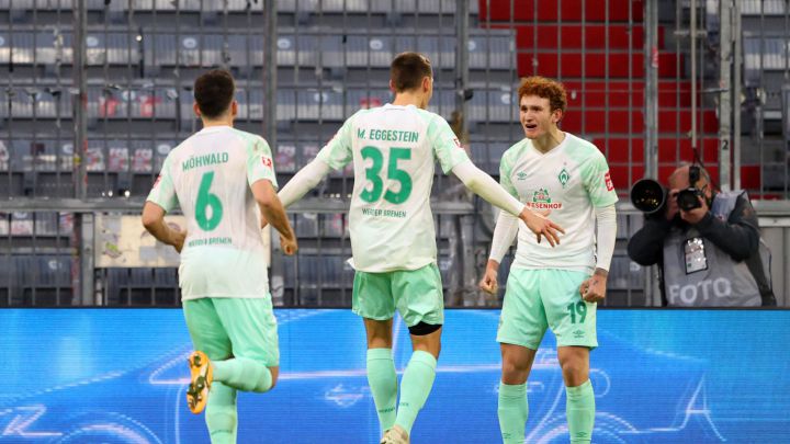 Josh Sargent asiste para el empate del Werder Bremen y Bayern Múnich