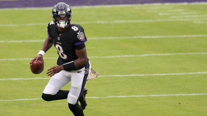 Lamar Jackson con los Ravens