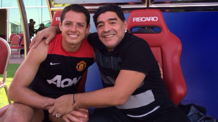 El mensaje de Chicharito tras la muerte de Diego Maradona