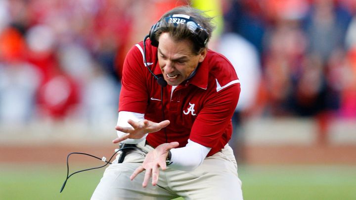Nick Saban con Alabama