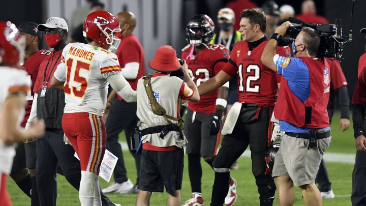 Patrick Mahomes y Tom Brady