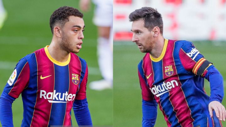Sergiño Dest espera que Lionel Messi siga en el Barcelona