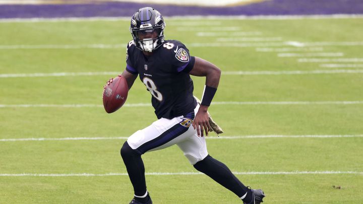 Lamar Jackson con los Ravens