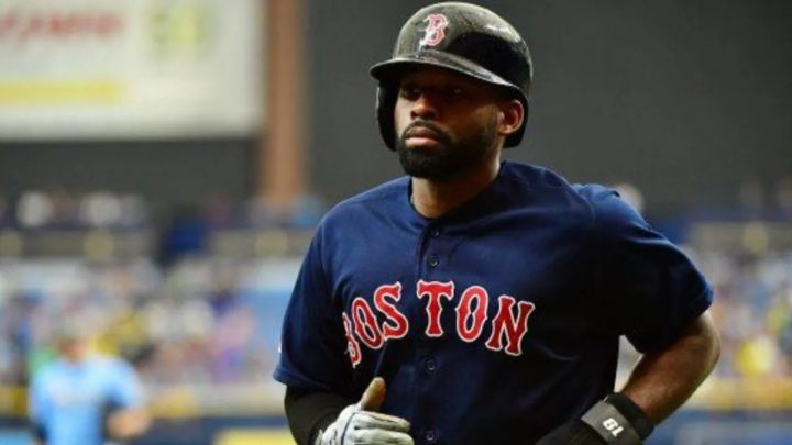 Jackie Bradley Jr. con los Red Sox