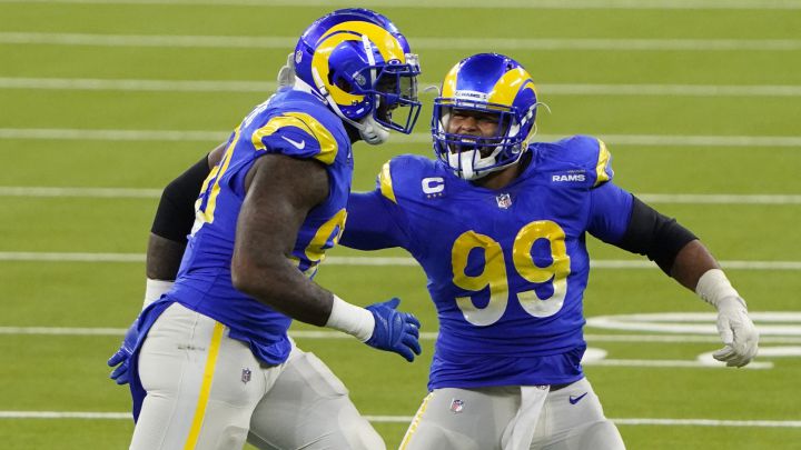 Aaron Donald y Michael Brockers con los Rams