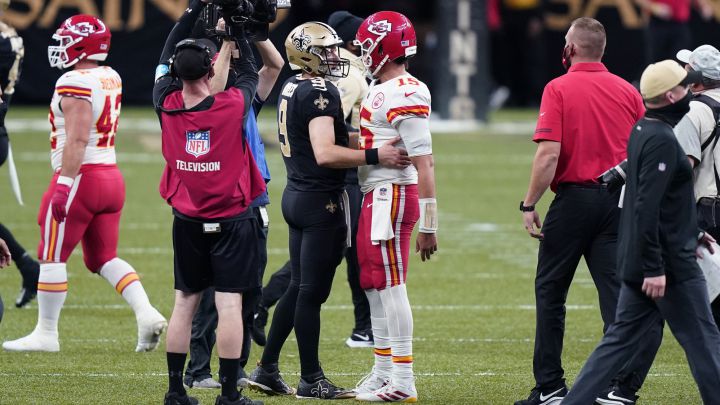 Drew Brees y Patrick Mahomes