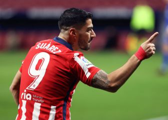 El tanto con el que Luis Suárez se subió al liderato de goleo
