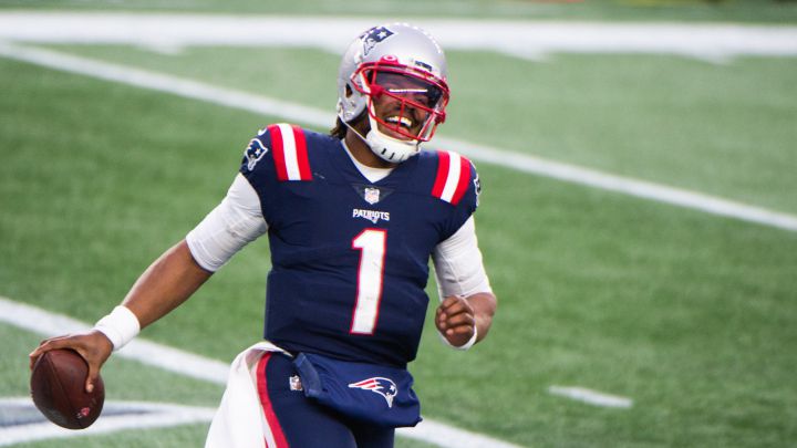 Cam Newton con los Patriots