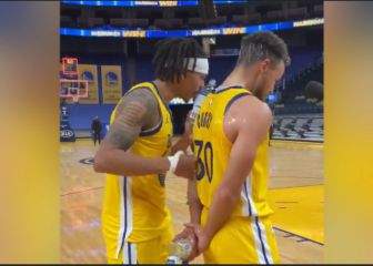 Así sorprendieron a Stephen Curry en plena entrevista