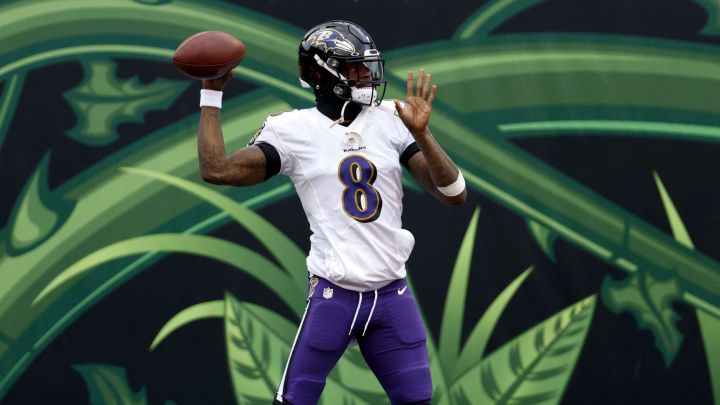 Lamar Jackson con los Ravens