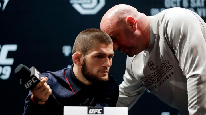 Khabib Nurmagomedov y Dana White