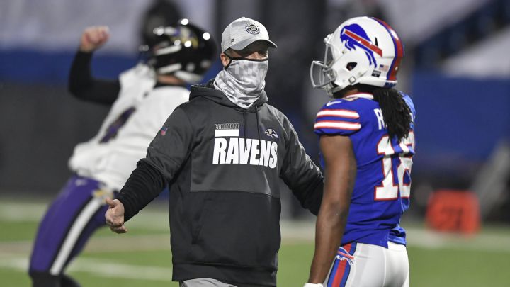John Harbaugh con los Ravens