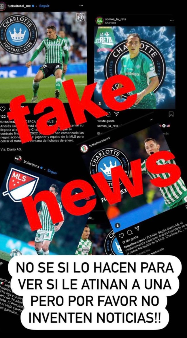 Andrés Guardado desmiente interés de Charlotte