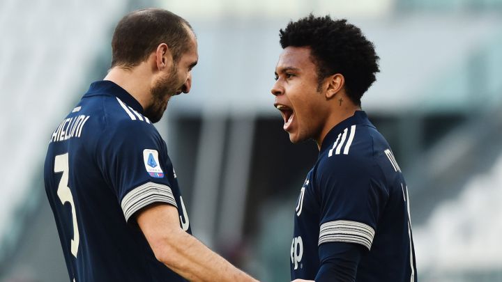 Weston McKennie anota el 2-0 para la Juventus contra el Bolonia