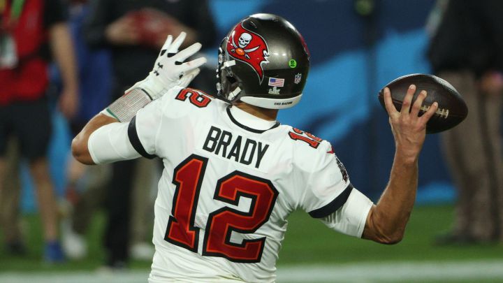 Tom Brady en el Super Bowl LV