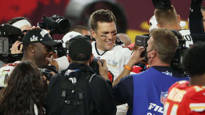 Tom Brady en el Super Bowl LV