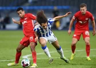 Adams asiste en la goleada del Leipzig ante el Hertha Berlin