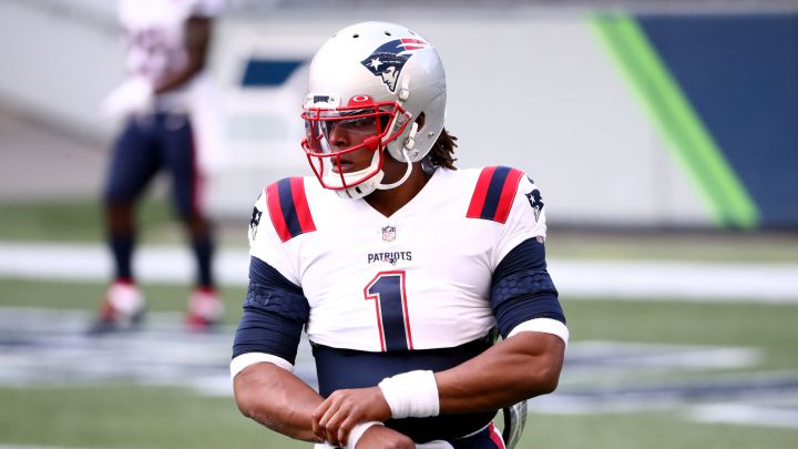 Cam Newton con los Patriots